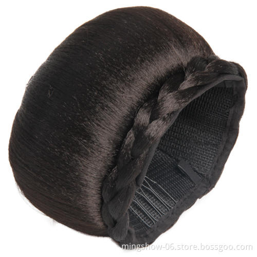 Hot sale synthetic hair bun donut chignon dome hair good quality and conpetitive price hair